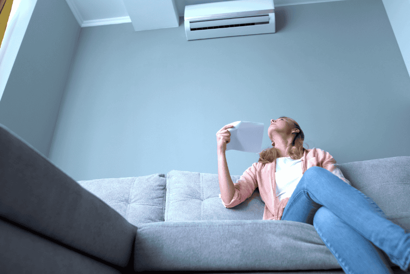 Homeowner suffering heat while air conditioner is not cooling